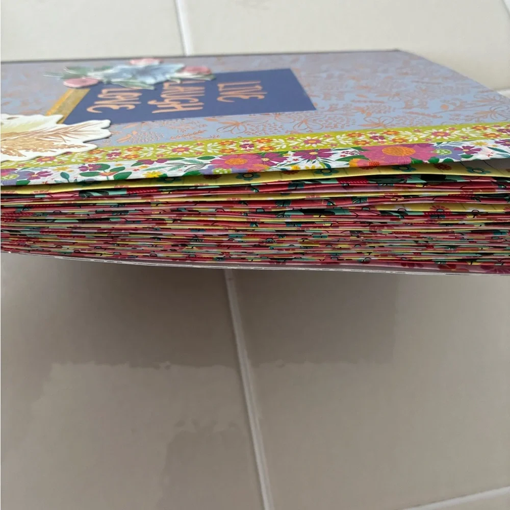 4/$15 ❤️ Handmade Floral Decorative Composition Notebook